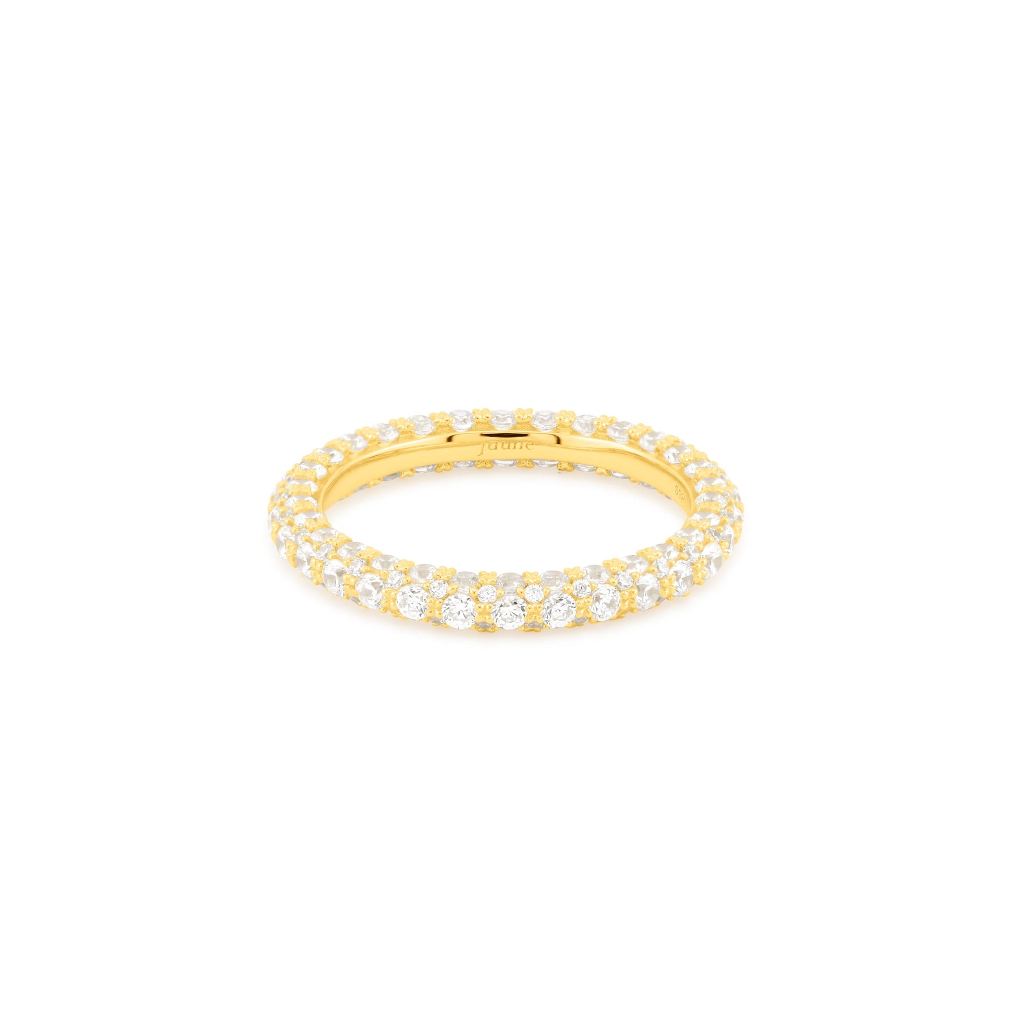 Halo Eternity Ring - 14K Gold