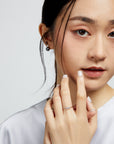 Baguette Stud Ring