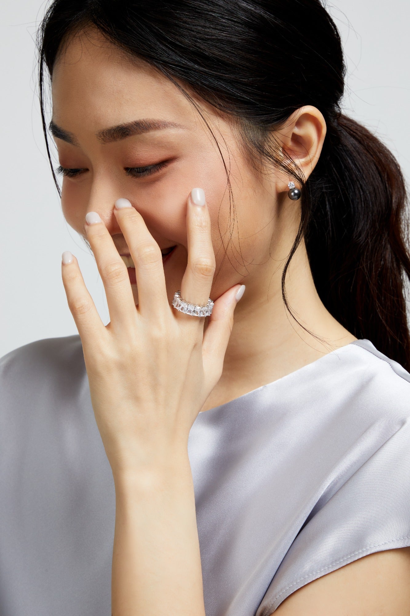 Classic Radiant Cut Eternity Ring