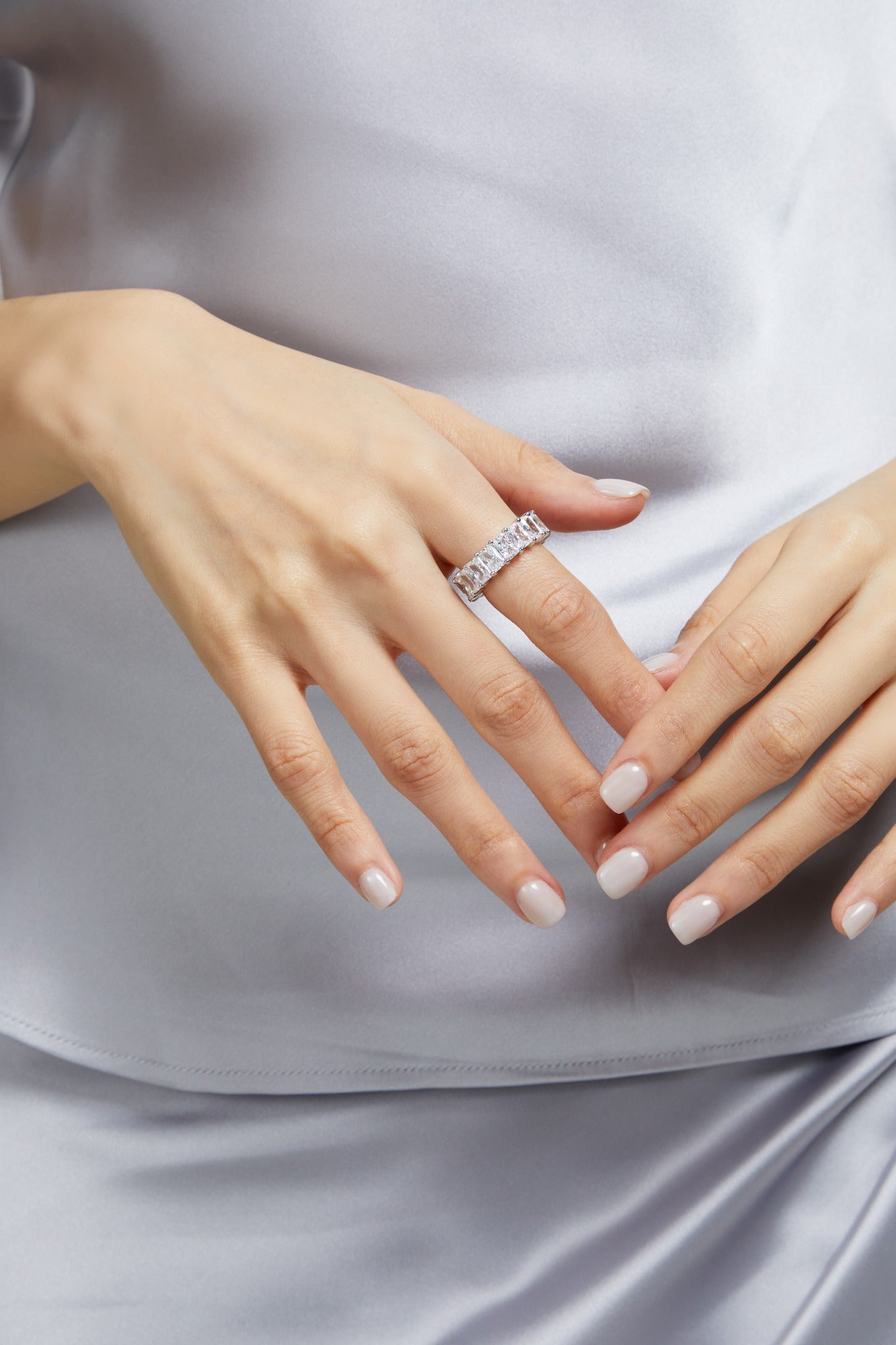 Classic Radiant Cut Eternity Ring