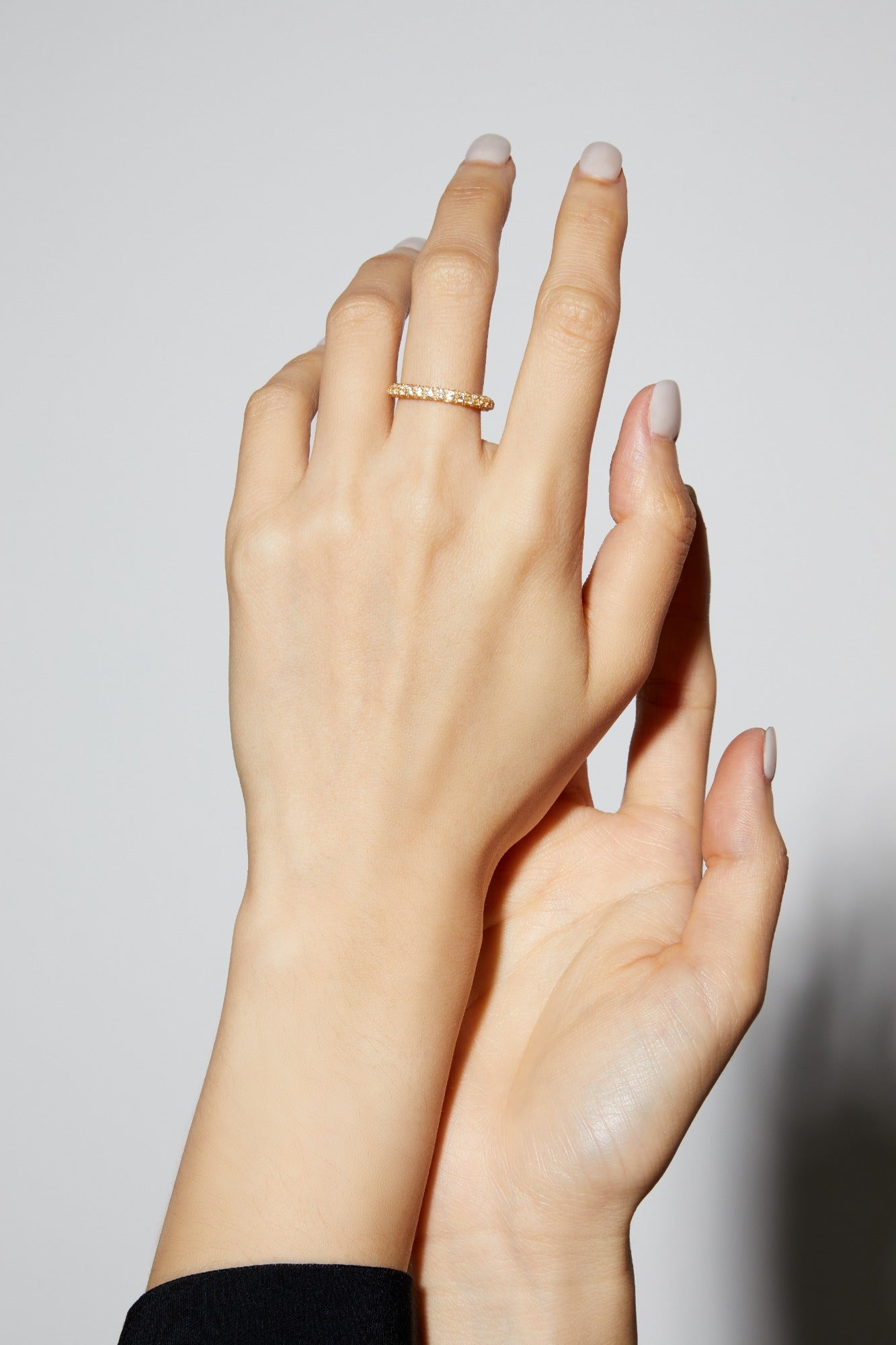 Halo Eternity Ring - 14K Gold
