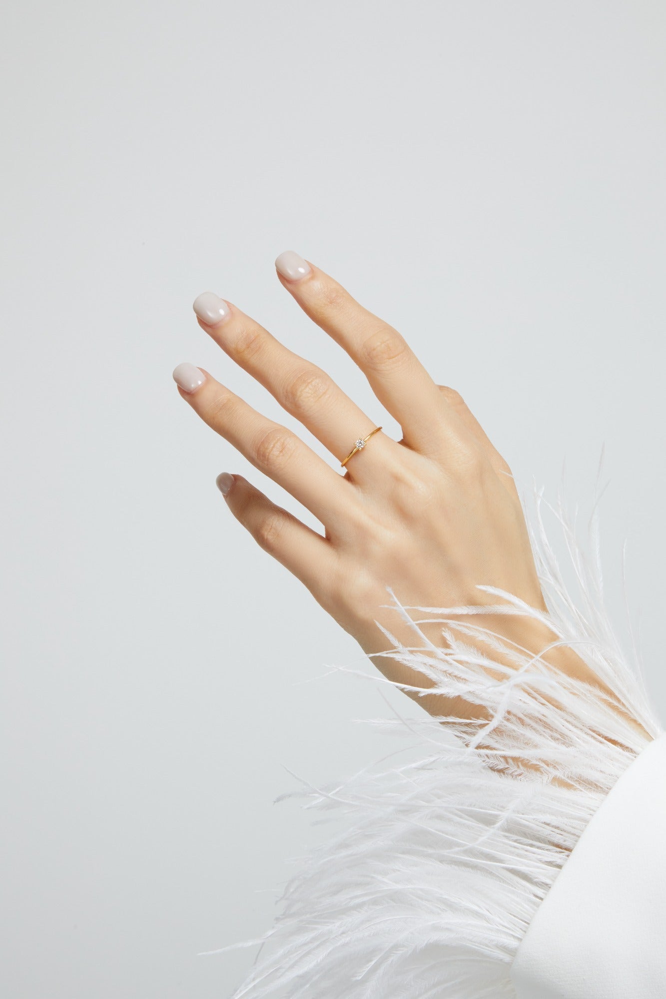 Classic Single Stone Ring - 14K Gold