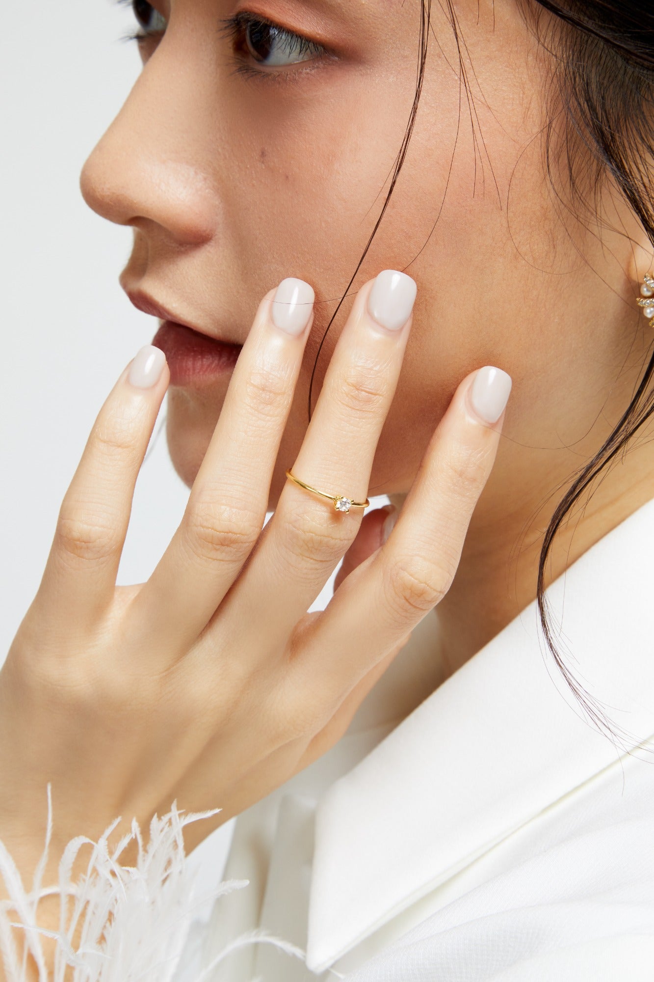 Classic Single Stone Ring - 14K Gold