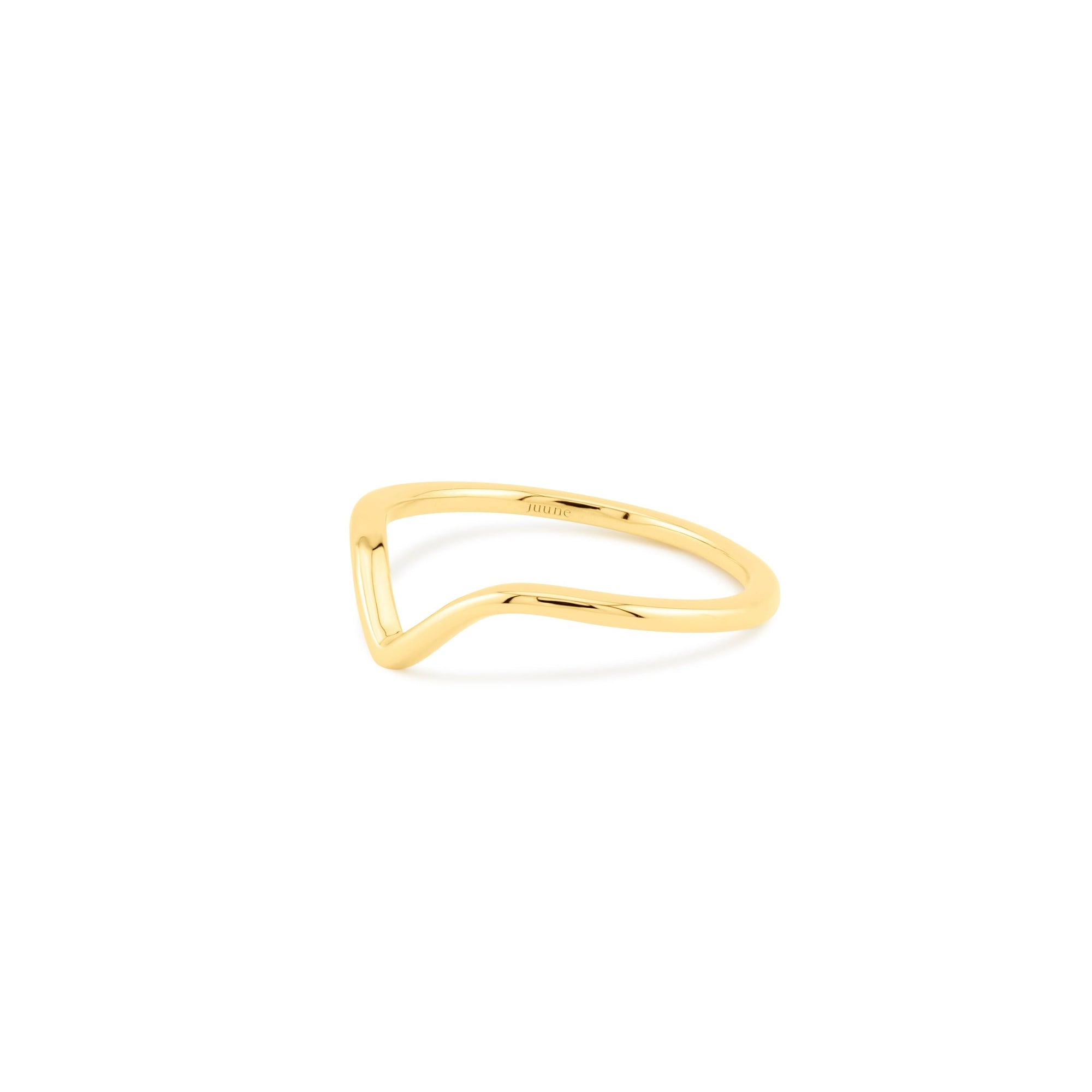 Wishbone Band - 14K Gold
